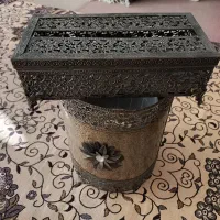 سطل و جادستمالی فلزی