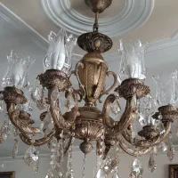 لوستر برنزی|لوستر و چراغ آویز|رودهن, |دیوار