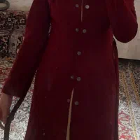 پالتو مخمل زرشکی