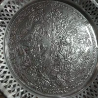 سینی آنتیک قدیمی|کلکسیون اشیاء عتیقه|بانه, |دیوار