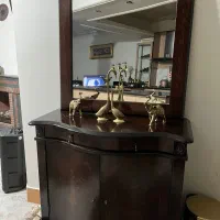 بوفه معرق کاری چوب راش|بوفه، ویترین، کنسول|کرج, برغان|دیوار