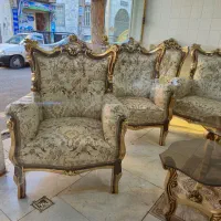 مبل سلطنتی ۹نفره تمام چوب راش|مبلمان خانگی و میز عسلی|اندیشه, اندیشه فاز ۳|دیوار