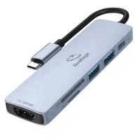 هاب 6 پورت USB-C گلتیج مدل HU01 55W