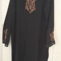 مانتو عبا کارشده جنس کرپ اعلا نو ۴۸