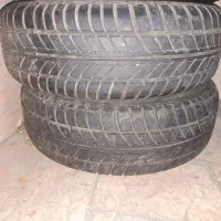 دو حلقه لاستیک یزد تایر ۸۰ درصد با رینگ ۱۸۵/۶۵/۱۴