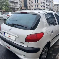 ۲۰۶ سفید مدل ۹۱ بی رنگ و ضربه|خودرو سواری و وانت|رشت, معلم|دیوار