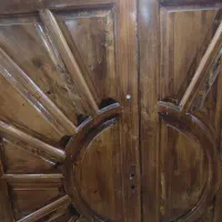 درب چوبی دولنگه مدل خورشیدی ،قیمت باشما|مصالح و تجهیزات ساختمان|کرج, عظیمیه|دیوار