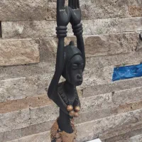 مجسمه زن آفریقایی|مجسمه، تندیس، ماکت|تهران, سازمان برنامه جنوبی|دیوار