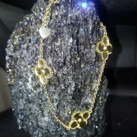 دستبند نقره خارجی اب طلا زرد|جواهرات|مشهد, عیدگاه|دیوار