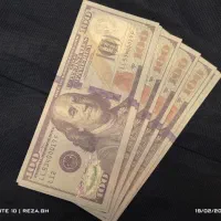 سکه بیت کوئین/اسکناس شادباش/طرح دلار/آبکاری طلا