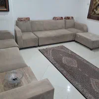 مبلمان ال ۷ نفره به همراه پاف و عسلی