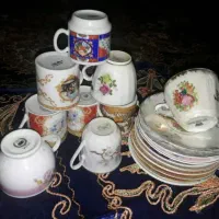تعداد۹عددفنجون نلبکی کلکسیونی مناسب کافه آنتیک