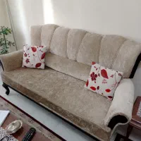 فروش مبل ۷نفره اوجاق کاز وفرش ۹متری