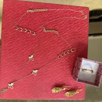گردنی رومانتویی طلا گوشواره و رینگ طلا بدون اجرت