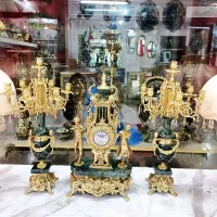 برنز ساعت شمعدان برنجی سلطنتی خروسی برنزی برنج|صنایع دستی و سایر لوازم تزئینی|تهران, جوادیه|دیوار