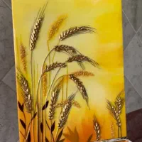 تابلو نقاشی رزین گندم|تابلو، نقاشی، عکس|تهران, سازمان برنامه جنوبی|دیوار