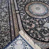 یک جفت فرش۱۲متری ۱۲۰۰شانه ۳۶۰۰تراکم سورمه ای اصل|فرش|تهران, آذری|دیوار