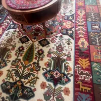 گبه ماشینی پارس نقش طرح قشقایی|گلیم، جاجیم، گبه|کرج, دهقان ویلا|دیوار