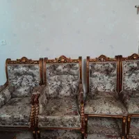مبلمان ۹ نفره.چوب راش.همراه میز و عسلی.