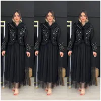 لباس مجلسی برند ترک سه تیکه