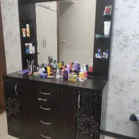 آینه دراور و تخت دو نفره|تخت و سرویس خواب|مشهد, آزادشهر|دیوار