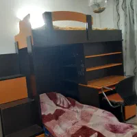 تخت دوطبقه چوبی|تخت و سرویس خواب|تهران, شمشیری|دیوار