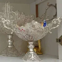 فروش ظروف ملیله نقره|ظروف سرو و پذیرایی|شهرکرد, |دیوار