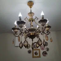 دو عدد لوستر ۶شعله زیبا و درحد نو