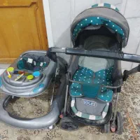 کالسکه روروک و پایه گل