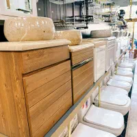 مدلObsidian Pvc روشویی براق کابینتی+توالت فرنگیtup