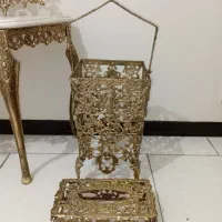جاردین برنجی میزتلفن برنزی برنز سطل جادستمالی|صنایع دستی و سایر لوازم تزئینی|تهران, یافت آباد جنوبی|دیوار