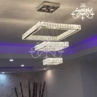 لوستر مدرن مربعی کریستالی