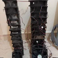 فن ماینر ۱۲ سانتی و فن پاور ۸ سانتی|قطعات و لوازم جانبی رایانه|تبریز, |دیوار