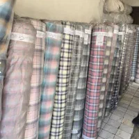 پارچه چهارخونه پنبه پنبه ای