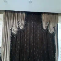 پرده مخمل زیبا در حد نو