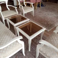 مبل 7 نفره با میز وسط ودو میز عسلی|مبلمان خانگی و میز عسلی|تهران, دهکده المپیک|دیوار