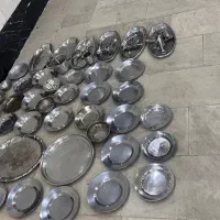 ظروف استیل قدیمی|کلکسیون اشیاء عتیقه|گرمدره, |دیوار