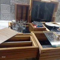 سینی، قندان، شکلات خوری، جای کاردوچنگال|ظروف سرو و پذیرایی|پاکدشت, پاکدشت (مامازند)|دیوار