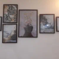 تابلو ۶تیکه مدرن دکوراتیو شاه نشین