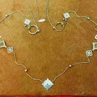 گردنبند بلند رولباسی طلا لوکس و زیبا فقط ۳ درصد