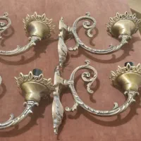 فروش 4 عدد دیوارکوب برنز قدیمی و سنگین|لوستر و چراغ آویز|کرمانشاه, |دیوار