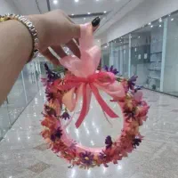 دسته گل و حلقه گل مصنوعی|گل مصنوعی|شیراز, قدوسی غربی|دیوار