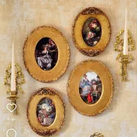 تابلو دیواری و رومیزی چوب ورق طلا