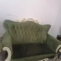 مبل7نفره چوب پارچه عالی