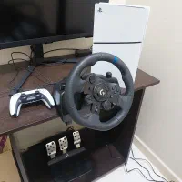 ps5 slim 1t + فرمان لاجیتک g923