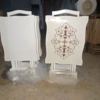 میز عسلی تاشو سفید پلیش