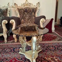مبلمان سلطنتی ۱۰نفره با ۲تا جلومبلی و۲تاعسلی|مبلمان خانگی و میز عسلی|تهران, آبشار|دیوار