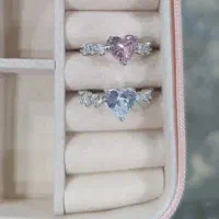 انگشتر جواهری قلب|جواهرات|کرمانشاه, |دیوار