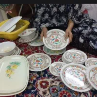 بشقاب قدیمی عرصع بم تنگه خواهش میکنم بخر