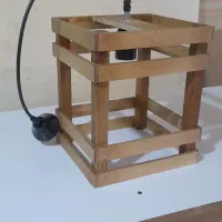 لوستر چوبی فانتزی|لوستر و چراغ آویز|کرمان, |دیوار